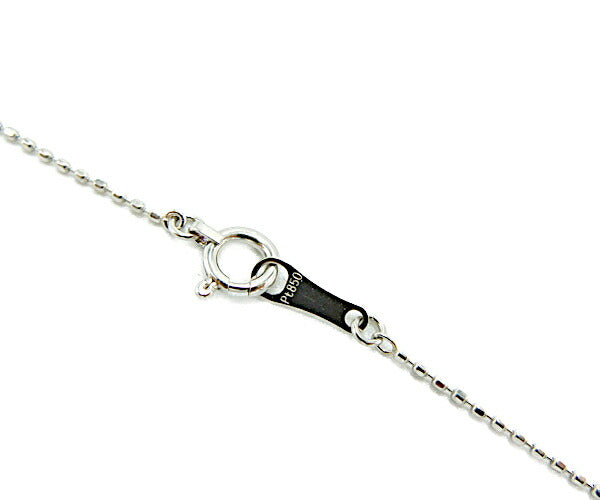 pt850 5連 ダイヤ 0.02ct ネックレス 中古 アクセサリー ジュエリー プラチナ レディース おしゃれ