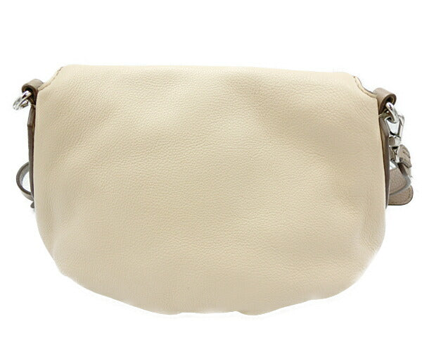 MARC BY MARC JACOBS マークバイマークジェイコブス レザー ショルダーバッグ 中古 ベージュ アイボリー 本革 ミニ 小さめ 鞄 ブランド レディース