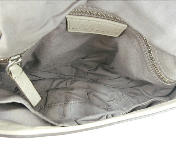 MARC BY MARC JACOBS マークバイマークジェイコブス レザー ショルダーバッグ 中古 ベージュ アイボリー 本革 ミニ 小さめ 鞄 ブランド レディース