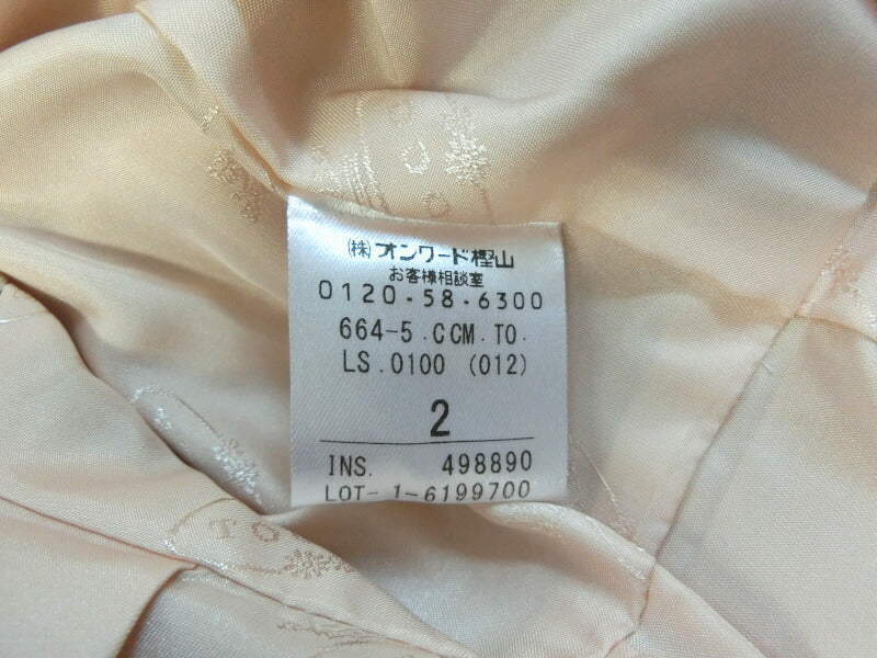 TOCCA ライトコート 2(M) ピンク 中古 トッカ アパレル レディース ファッション おしゃれ