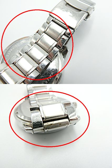 HUNTING WORLD ハンティングワールド HW-912 クォーツ 腕時計 中古 ステンレススチール ブラック 黒 ロゴ メンズ ブランド おしゃれ