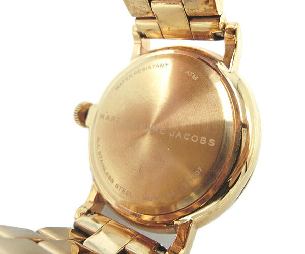MARC BY MARC JACOBS マークバイマークジェイコブス クォーツ 腕時計 MBM3244 中古 ピンクゴールド ホワイト アナログ レディース ブランド