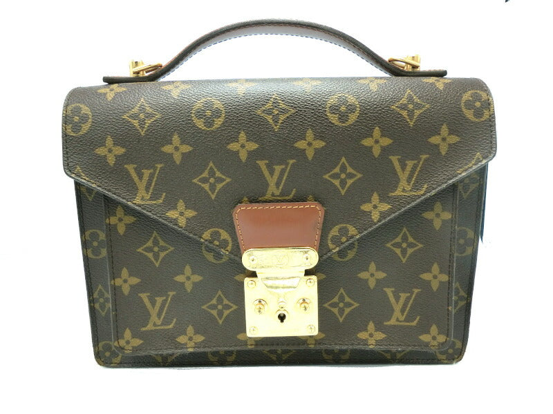 LOUIS VUITTON モノグラム モンソー ハンドバッグ M51185 中古 ルイヴィトン ファッション おしゃれ 鞄