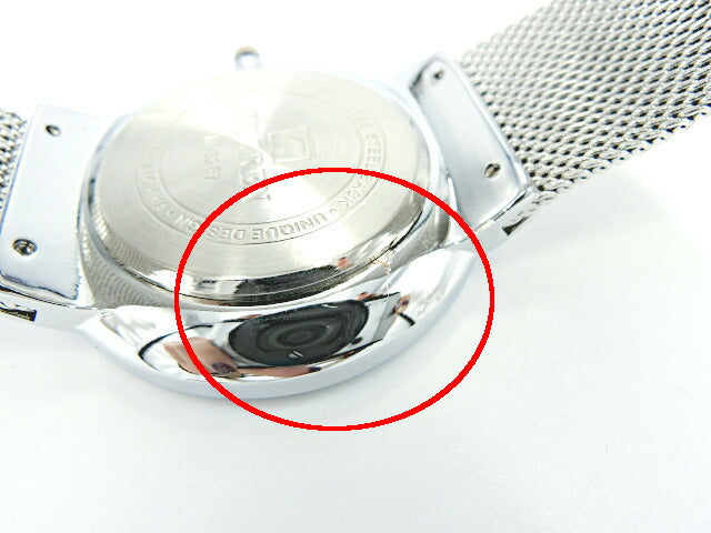 CURREN カレン クォーツ 腕時計 中古 アナログ ステンレススチール ブラック シルバー