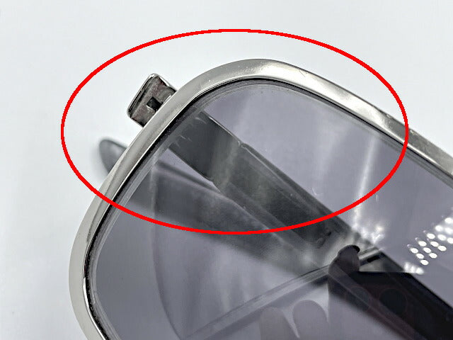 Yves Saint Laurent イヴサンローラン スクエア サングラス 中古 135 YSL 2021/s 6LB ブラック 黒 メンズ ブランド