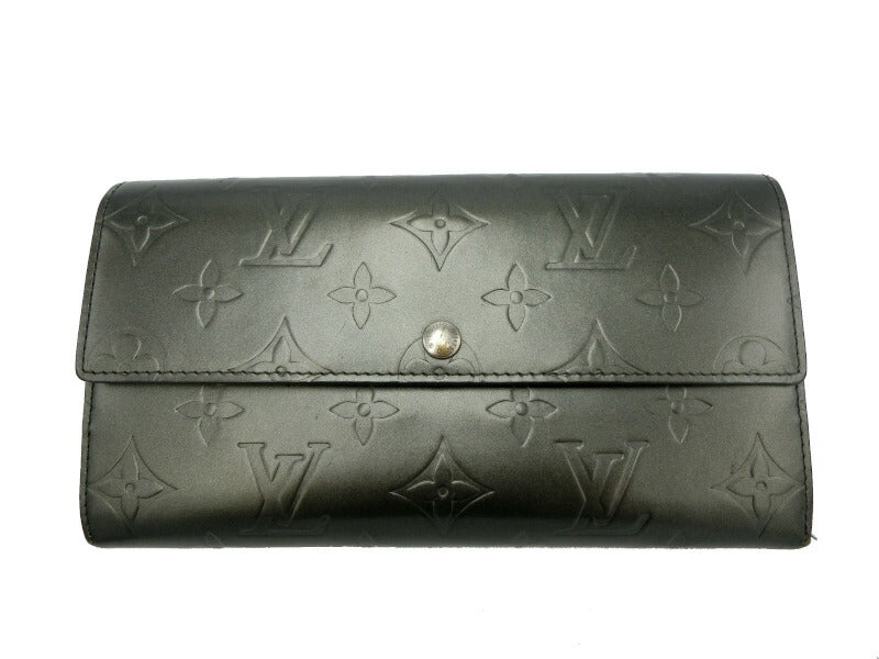 LouisVuitton モノグラムグラセ ポシェットポルトモネクレディ 中古 ルイヴィトン 長財布 ボタン ホック ファッション 小物