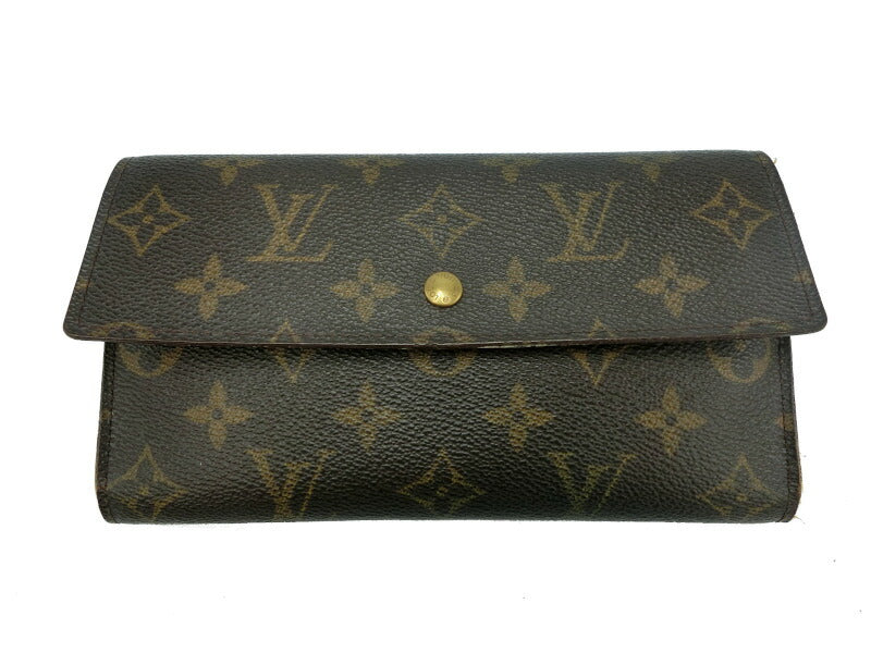 LouisVuitton モノグラム ポルトフォイユインターナショナル 中古 ルイヴィトン LV ブランド 3つ折り長財布