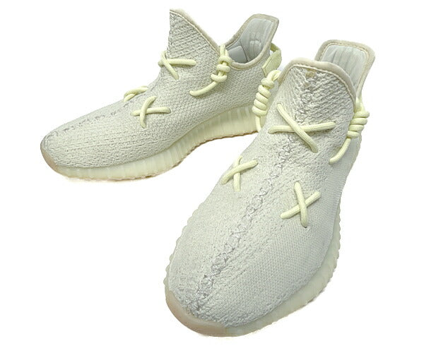 adidas アディダス YEEZY BOOST 350 V2 BUTTER 27cm 中古 F36980 ローカットスニーカー イエロー 黄 メンズ 靴
