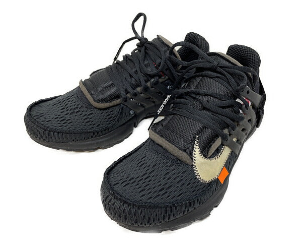 NIKE OFF-WHITE ナイキ オフホワイト AIR PRESTO 27cm 中古 AA3830-002 エアプレスト ローカットスニーカー メンズ ブラック