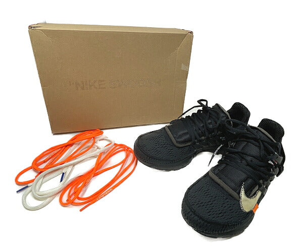 NIKE OFF-WHITE ナイキ オフホワイト AIR PRESTO 27cm 中古 AA3830-002 エアプレスト ローカットスニーカー メンズ ブラック