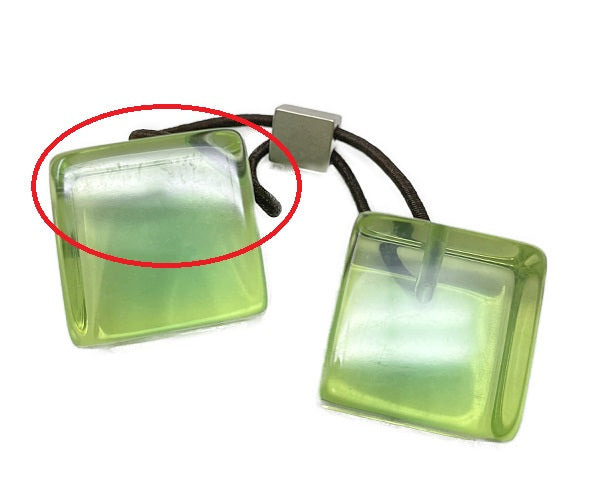 LOUIS VUITTON ルイヴィトン ヘアキューブ 中古 ヘアアクセサリー ヘアゴム 髪飾り グリーン ブランド