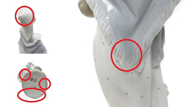 LLADRO nao 女性 フィギュリン 中古 リヤドロ 置物 コレクション インテリア ブランド おしゃれ