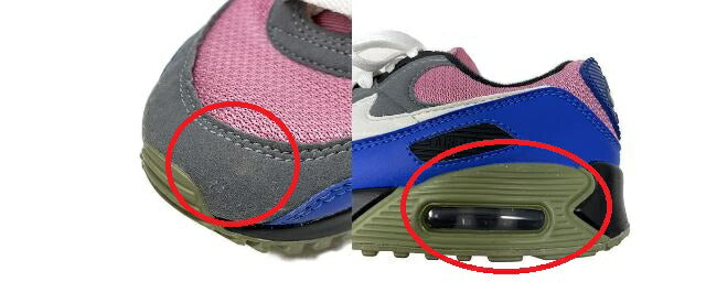 NIKE エアマックス 90 カスタム スニーカー 23.0cm 中古 ナイキ CT3622-991 靴 シューズ ローカット レディース ブランド