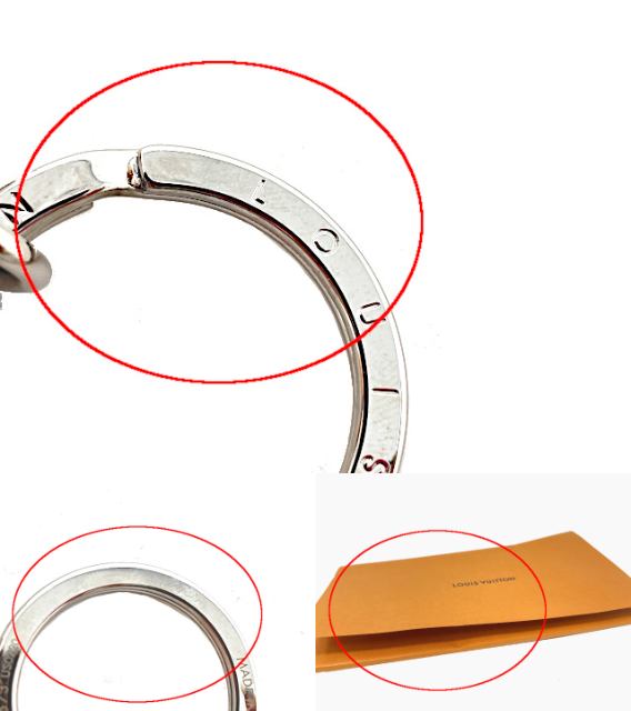 LOUIS VUITTON ルイヴィトン ポルト クレ ダミエ M69573 中古 US0220 キーリング キーホルダー チャーム ブランド