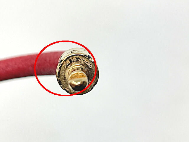 LOUIS VUITTON ルイヴィトン ブラスレ LV コンフィデンシャル 中古 レッド 赤 ブレスレット レディース ブランド アクセサリー