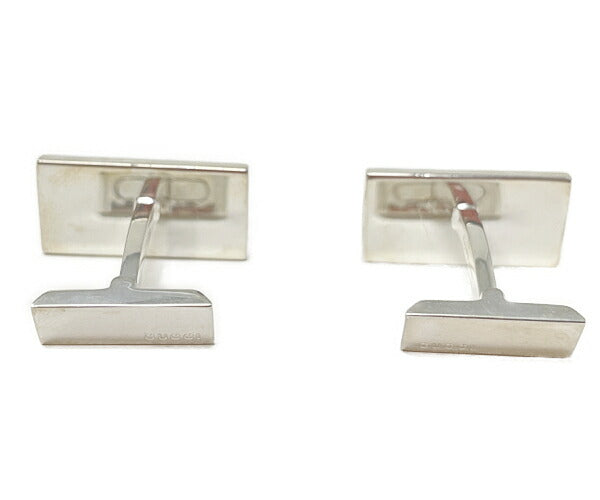 GUCCI グッチ シルバー925 ロゴ カフス 中古 ☆1561FI アクセサリー スクエア メンズ ブランド スーツ