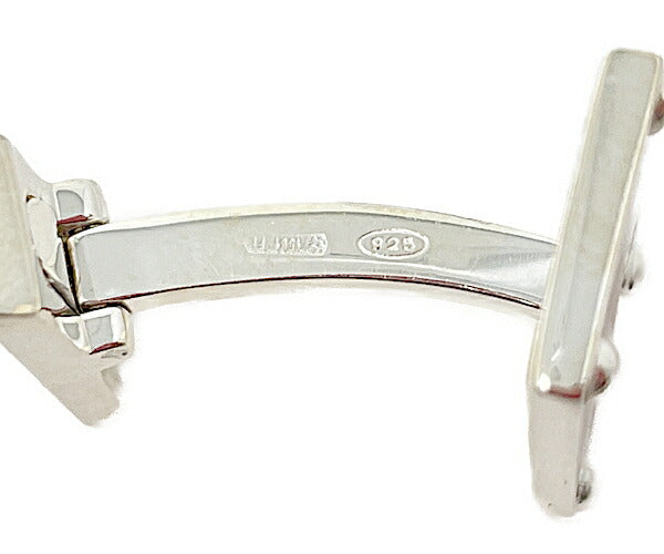 GUCCI グッチ シルバー925 ロゴ カフス 中古 ☆1561FI アクセサリー スクエア メンズ ブランド スーツ