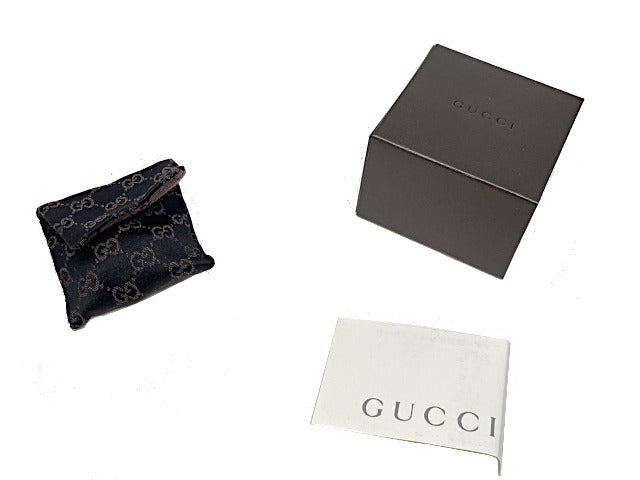 GUCCI グッチ シルバー925 ロゴ カフス 中古 ☆1561FI アクセサリー スクエア メンズ ブランド スーツ