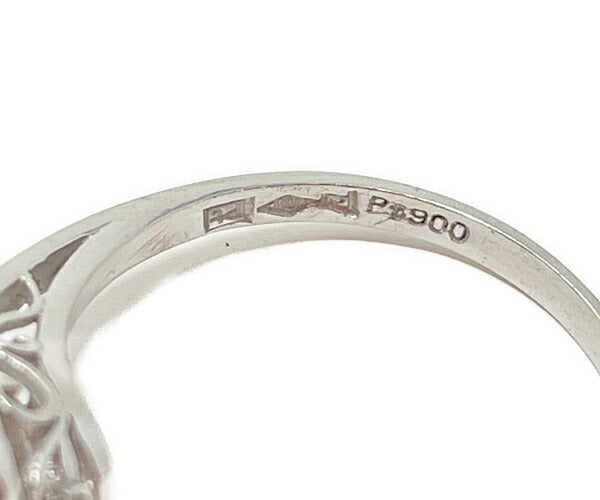 Pt900 1P ダイヤ 0.10ct リング 12号 中古 アクセサリー ジュエリー レディース ダイヤモンド プラチナ