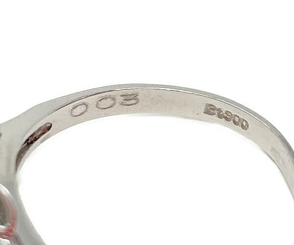 Pt900 ダイヤ0.03ct サファイヤ 0.43ct リング 12号 中古 アクセサリー ジュエリー レディース ダイヤモンド プラチナ