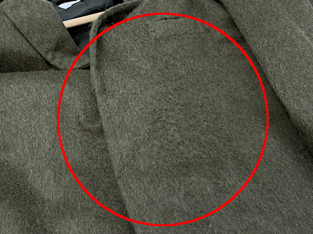 NUMBER (N)INE ナンバーナイン ウール混 チェスターコート 3 中古 カーキ アウター メンズ Lサイズ ブランド おしゃれ