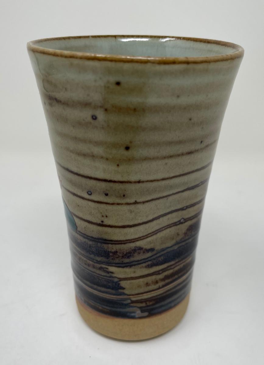 未使用品 九谷焼 花鳥 フリーカップ 中古 コップ 陶器 和食器 和柄 アニマル 動物 フラワー おしゃれ 和風