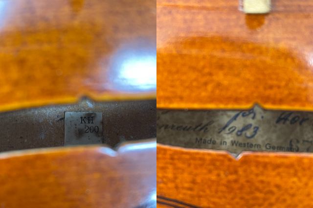 Karl Hofnen バイオリン KH200 4/4サイズ ジャンク 中古 カールヘフナー 1983年 西ドイツ製 ヴァイオリン 楽器 弦楽器