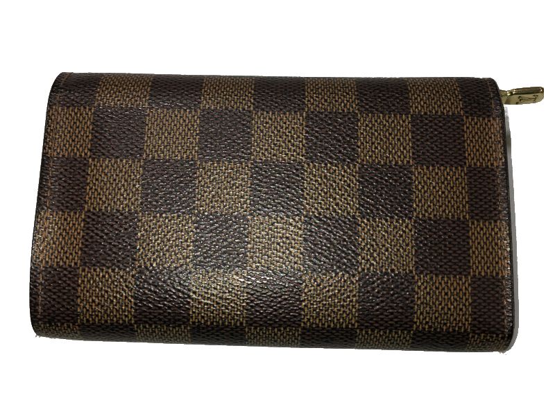LouisVuitton ダミエ ポルトフォイユトレゾール N61736 中古 ルイヴィトン ブランド コンパクト財布 小物 服飾