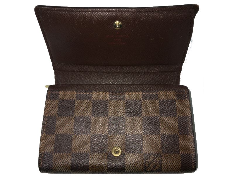 LouisVuitton ダミエ ポルトフォイユトレゾール N61736 中古 ルイヴィトン ブランド コンパクト財布 小物 服飾