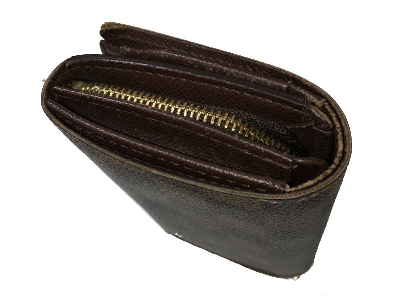 LouisVuitton ダミエ ポルトフォイユトレゾール N61736 中古 ルイヴィトン ブランド コンパクト財布 小物 服飾