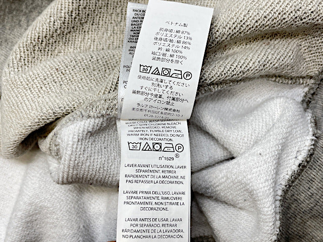 POLO RALPH LAUREN BEAMS ポロラルフローレン ビームス スウェット Mサイズ 中古 コラボ メンズ トレーナー グレー ブルー レッド ホワイト