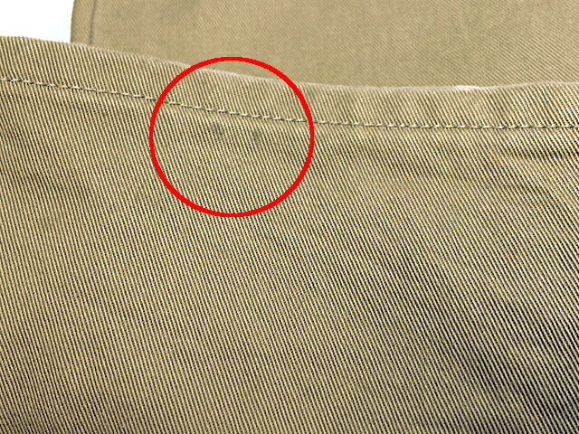 FranCisT_MOR.K.S. フランシストモークス コットン チノパンツ 2 中古 ベージュ Mサイズ ラインストーン メンズ カジュアル