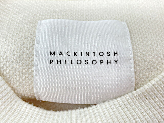 MACKINTOSH PHILOSOPHY マッキントッシュフィロソフィー カットソー 38 中古 アイボリー ホワイト Mサイズ 無地 メンズ おしゃれ カジュアル