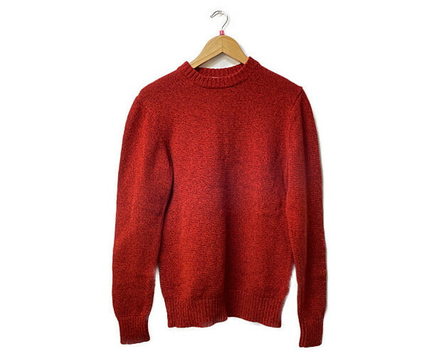 MACKINTOSH PHILOSOPHY マッキントッシュフィロソフィー ウール混 ニット セーター 38 中古 レッド 赤 Mサイズ メンズ 冬物 カジュアル おしゃれ ブランド