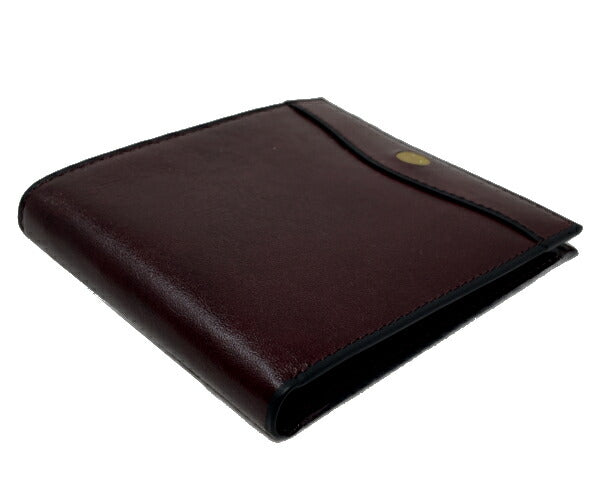 GOLD PFEIL ゴールドファイル レザー 二つ折り札入れ 中古 ボルドー 赤 財布 ウォレット メンズ ブランド