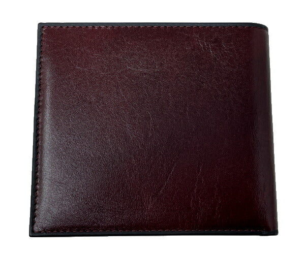 GOLD PFEIL ゴールドファイル レザー 二つ折り札入れ 中古 ボルドー 赤 財布 ウォレット メンズ ブランド