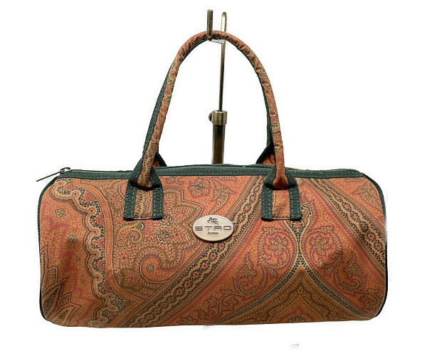 ETRO エトロ ハンドバッグ 中古 ペイズリー ブラウン 茶 ミニ ブランド 鞄 おしゃれ レディース
