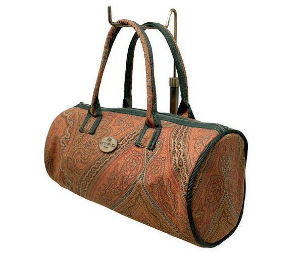 ETRO エトロ ハンドバッグ 中古 ペイズリー ブラウン 茶 ミニ ブランド 鞄 おしゃれ レディース