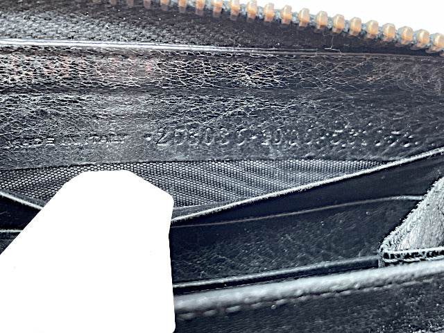 BALENCIAGA バレンシアガ クラシックコンチネンタル レザー ラウンドファスナー 長財布 中古 235036・1000・531053 ブラック 黒 メンズ ブランド ウォレット