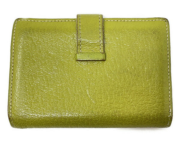 HERMES エルメス ベアン カードケース 中古 J□刻印 ライム 名刺入れ レディース ブランド おしゃれ 高級