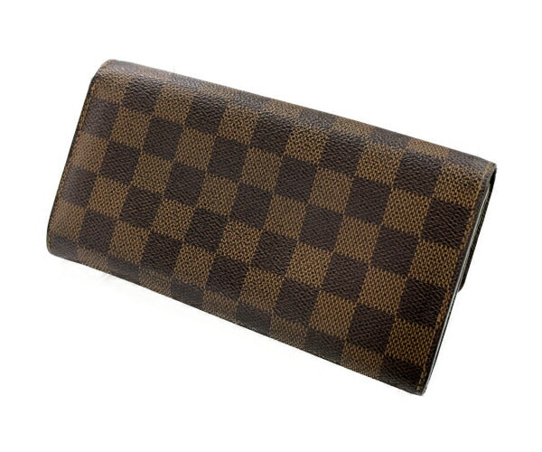 LOUIS VUITTON ダミエ ポルトフォイユサラ N61734 中古 ルイヴィトン 2つ折り長財布 ブランド メンズ レディース