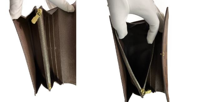 LOUIS VUITTON ダミエ ポルトフォイユサラ N61734 中古 ルイヴィトン 2つ折り長財布 ブランド メンズ レディース