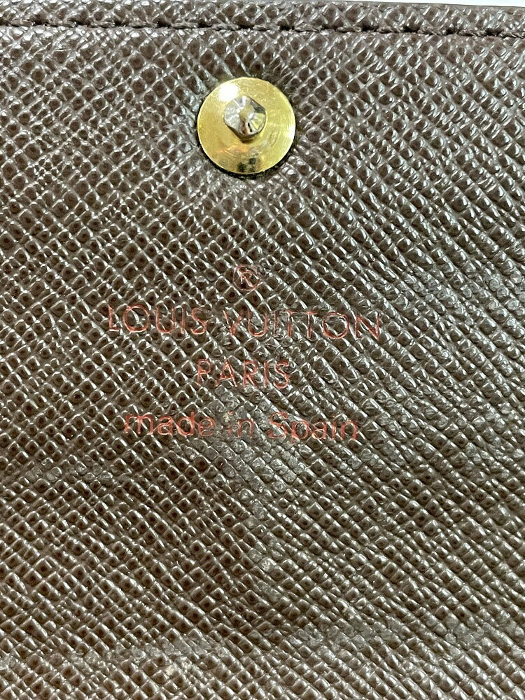 LOUIS VUITTON ダミエ ポルトフォイユサラ N61734 中古 ルイヴィトン 2つ折り長財布 ブランド メンズ レディース