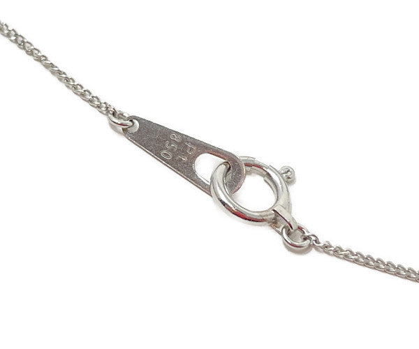 Pt850 1P ダイヤ 0.20ct ネックレス 中古 アクセサリー ジュエリー ダイヤモンド プラチナ レディース