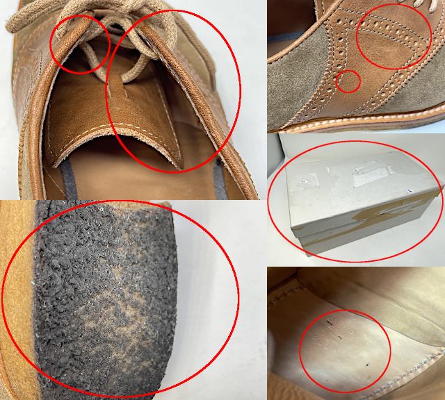 Brunello Cucinelli ブルネロクチネリ スウェード サドルシューズ 約26.5cm 中古 オックスフォード ブラウン 茶 43 靴 メンズ ブランド