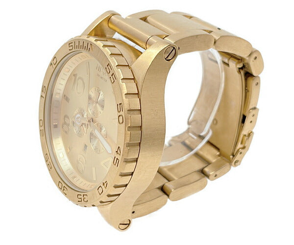 NIXON ニクソン 51-30 CHRONO クォーツ 腕時計 中古 ゴールド 金色 メンズ クロノグラフ アナログ ブランド