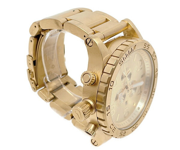 NIXON ニクソン 51-30 CHRONO クォーツ 腕時計 中古 ゴールド 金色 メンズ クロノグラフ アナログ ブランド