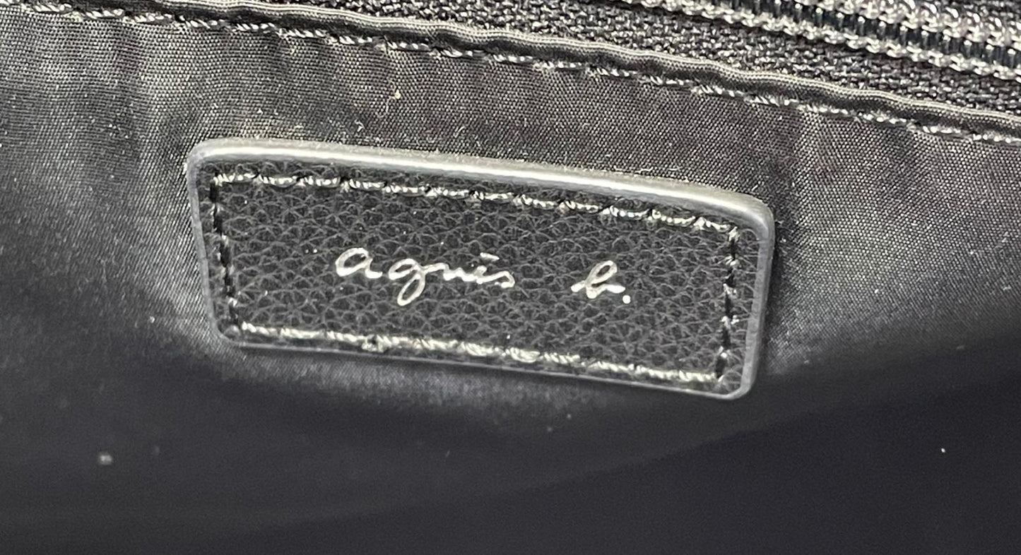 agnes b. レザー ハンド バッグ 中古 アニエスベー 本革 ワンショルダー トート おしゃれ おでかけ