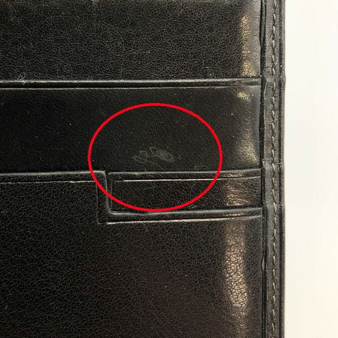 Calvin Klein PLATINUM カルバンクライン プラティナム メンズ 長財布 中古 プラチナム レザー ブランド 黒 ブラック シンプル ウォレット