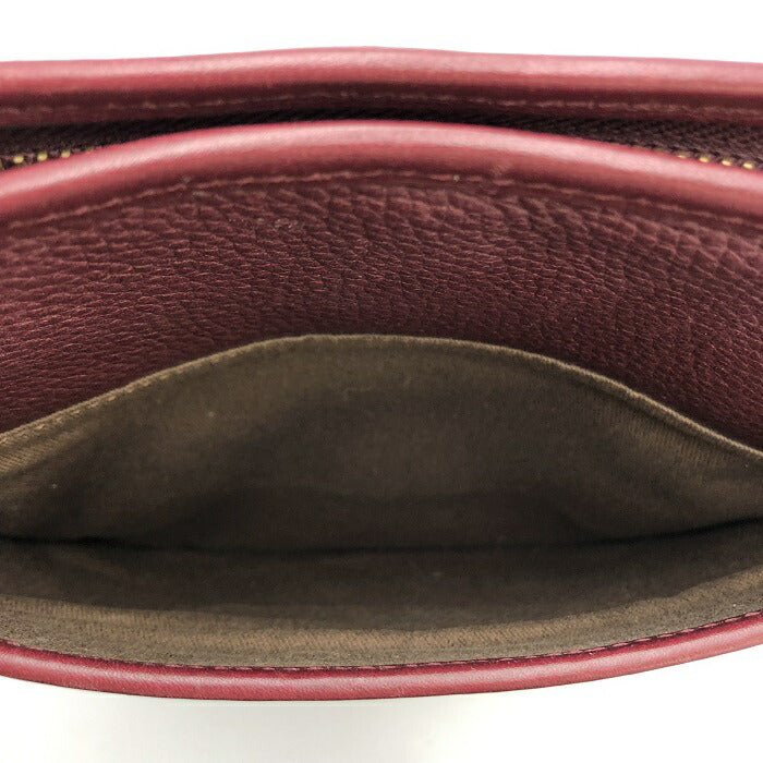 LAUREN RALPH LAUREN ローレン ラルフローレン LXVII ショルダーバッグ 中古 ボルドー レッド 赤 レディース ブランド レザー